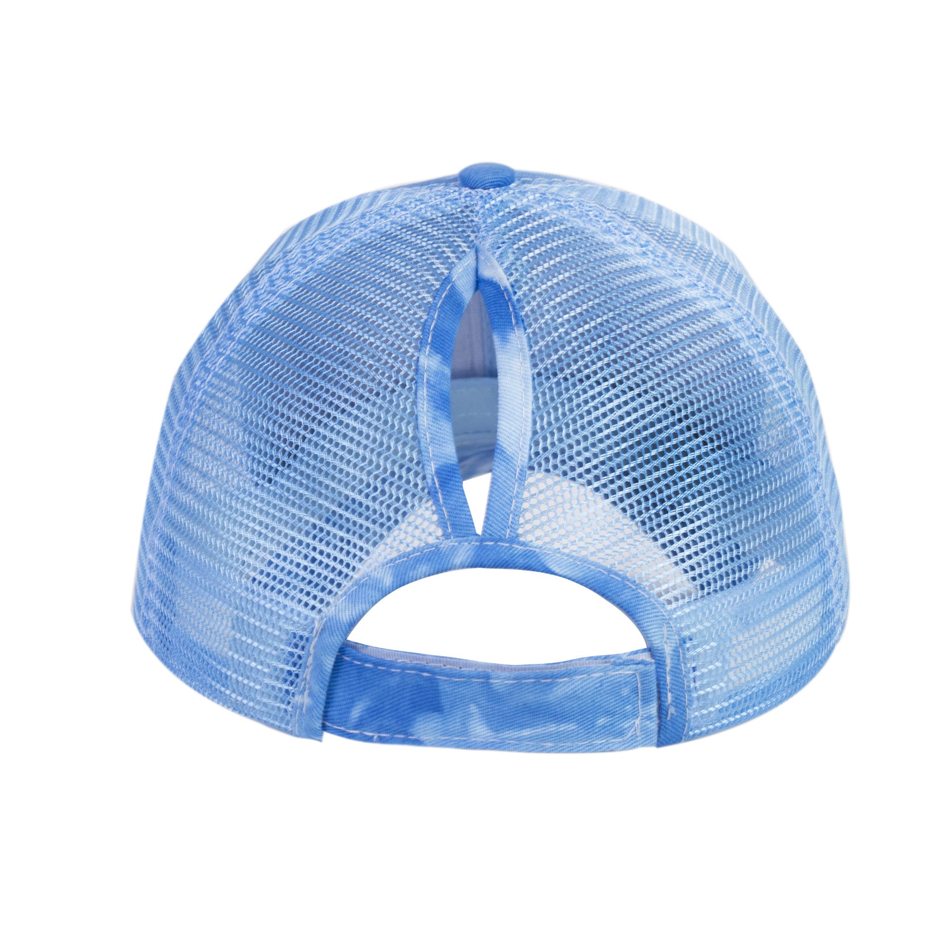 Wholesale Acid Wash Ponytail Solid Color Baseball Cap